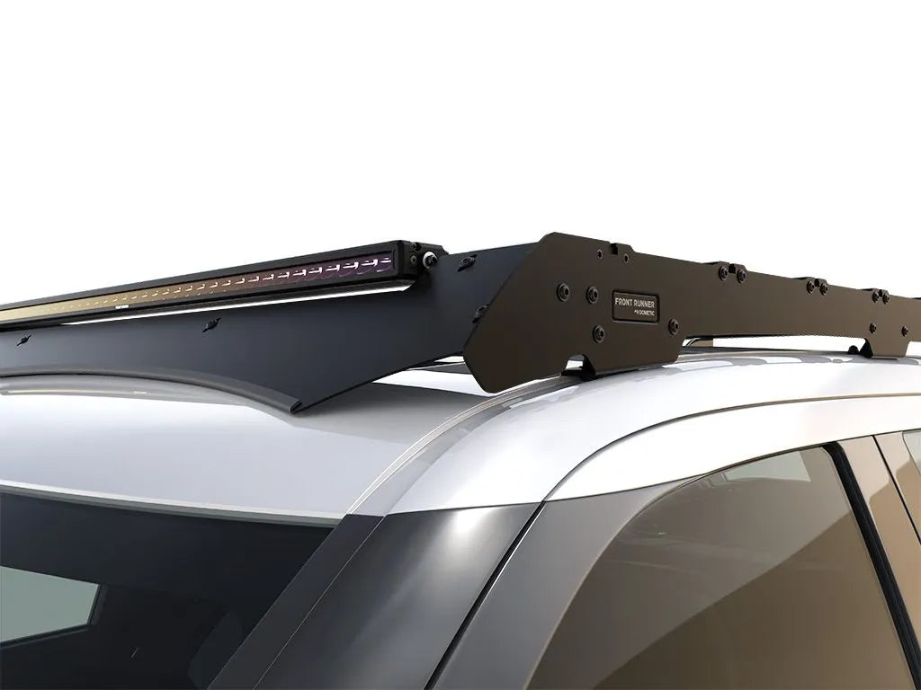 Toyota Tundra Crew Cab (2022-Current) Slimsport Roof Rack Kit / Lightbar Ready Front View