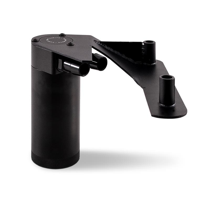 Baffled Oil Catch Can, fits Nissan Titan XD 5.0L Cummins 2016-2019 Front View