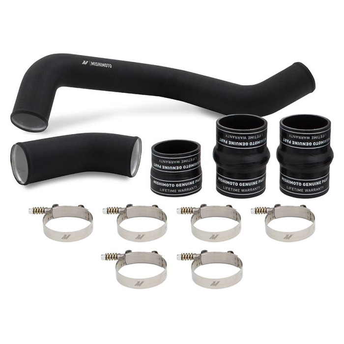 Hot-Side Intercooler Pipe and Boot Kit, fits Chevrolet/GMC 6.6L Duramax (L5P) 2017-2019 Front View