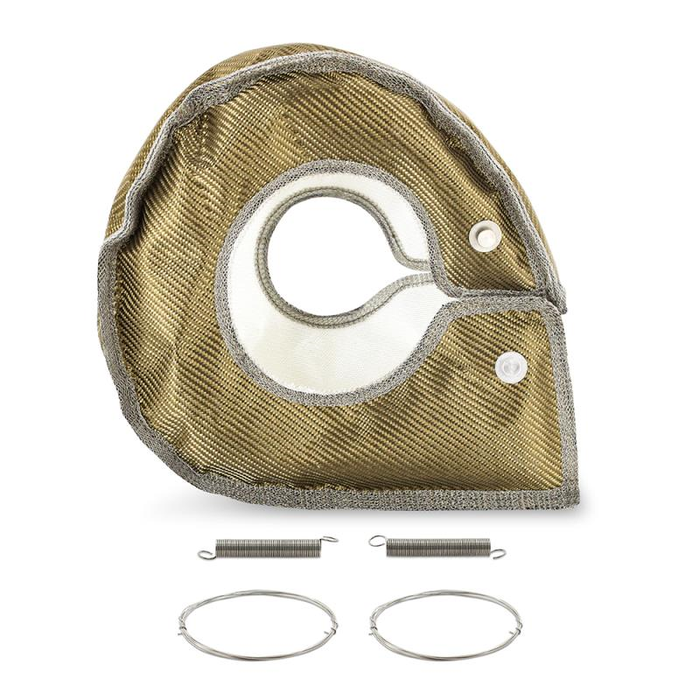 Titanium Turbo Blanket, Fits Dodge Ram 6.7L Cummins 2007.5-2018 Front View