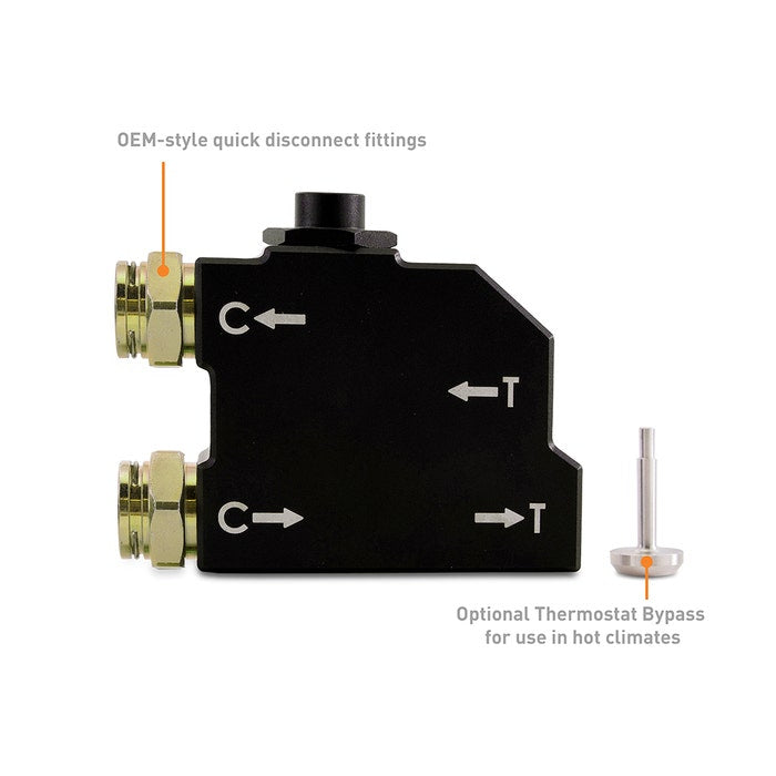 Thermal Bypass Valve Kit, fits Dodge Ram 6.7L Cummins 2013-2018 Front View