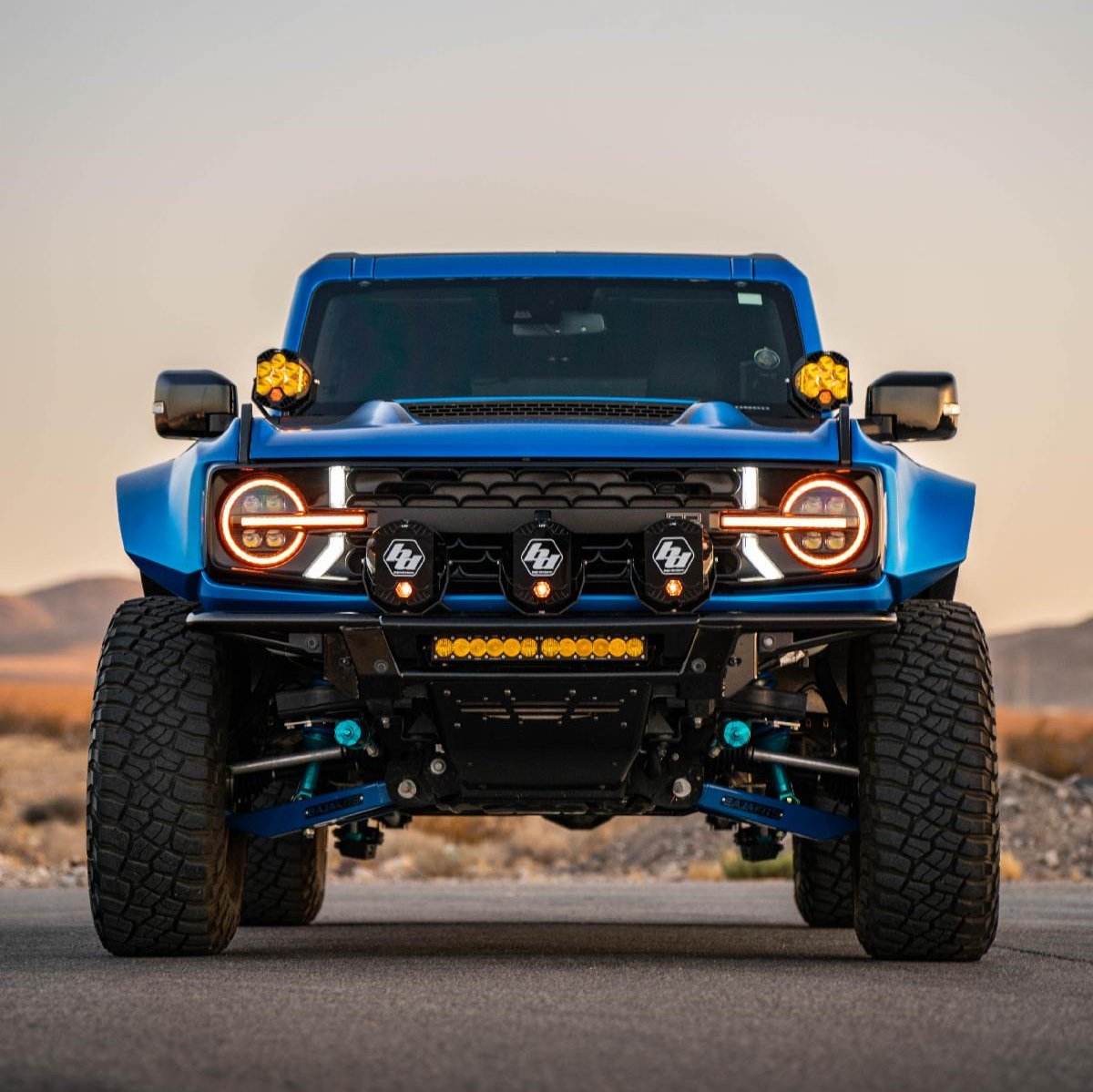 2021-2023 Ford Bronco Raptor Conversion Fenders Display on Vehicle