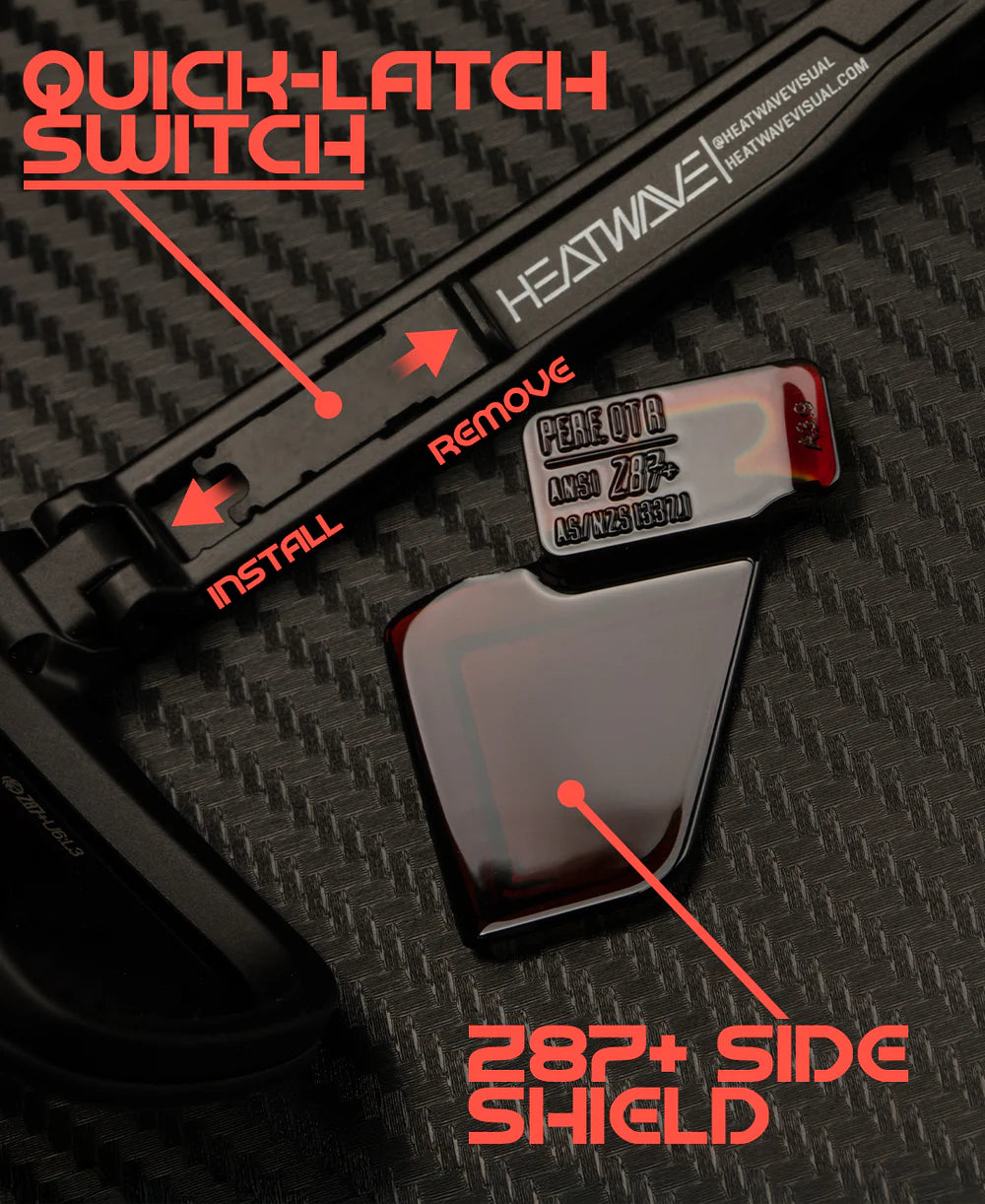 Performance Lazer Face Sunglasses: SUPER Photochromic Lens Z87+ | Black Frame