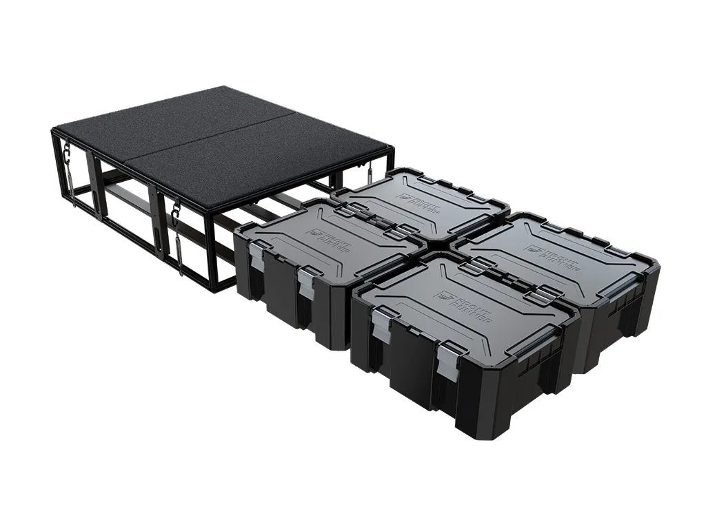 Front Runner 4 Wolf Pack Pro Storage System Kit / Narrow Front View