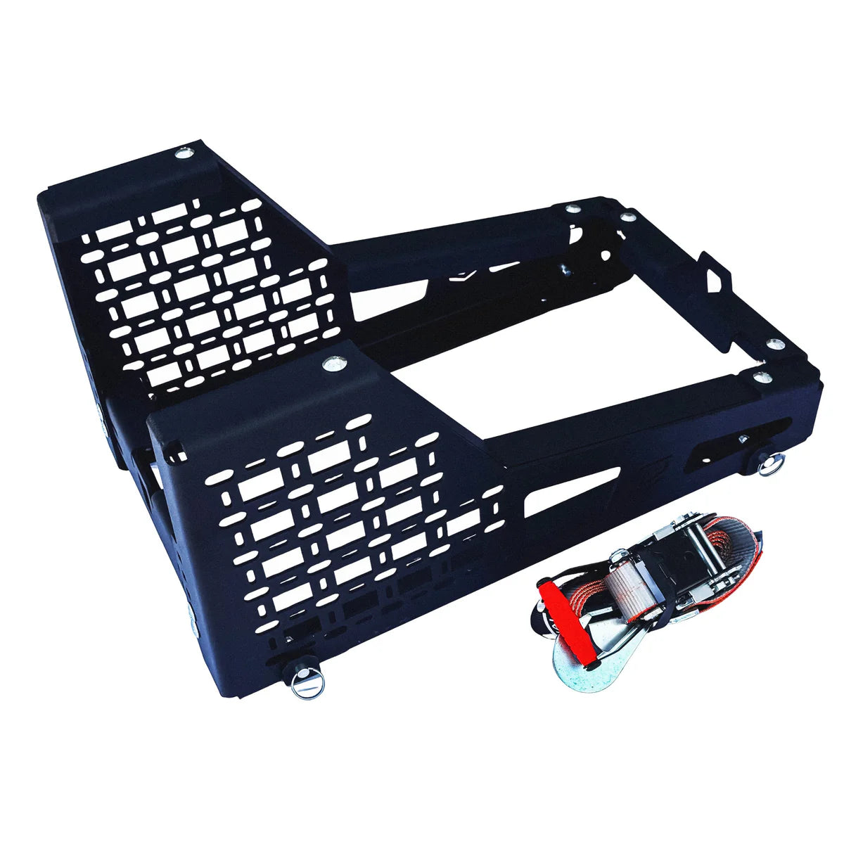 Tactical Series Bed-Mount Spare Tire Carrier Front View
