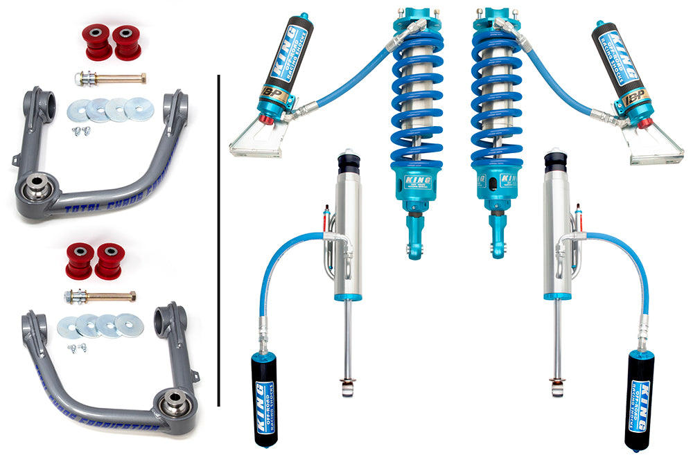 UCA W/ ADJUSTABLE COILOVER 3.0 INCH DIAMETER FRONT AND REAR SHOCKS - FJ CRUISER-2007-2009