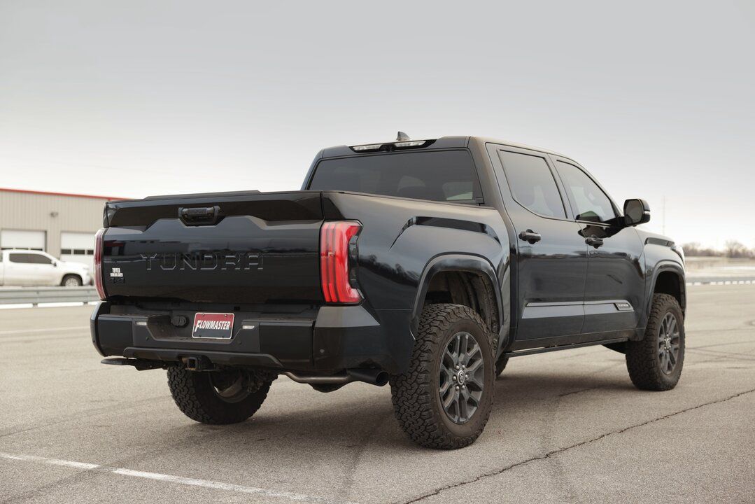 Flowmaster Outlaw Extreme Cat-back Exhaust System Display on Vehicle