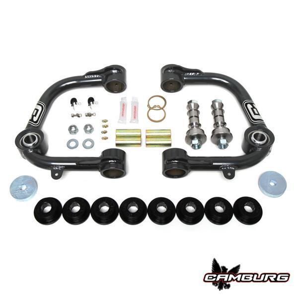 '00-06 Toyota Tundra Camburg 1.00" Uniball Upper Control Arms Display of Included Parts