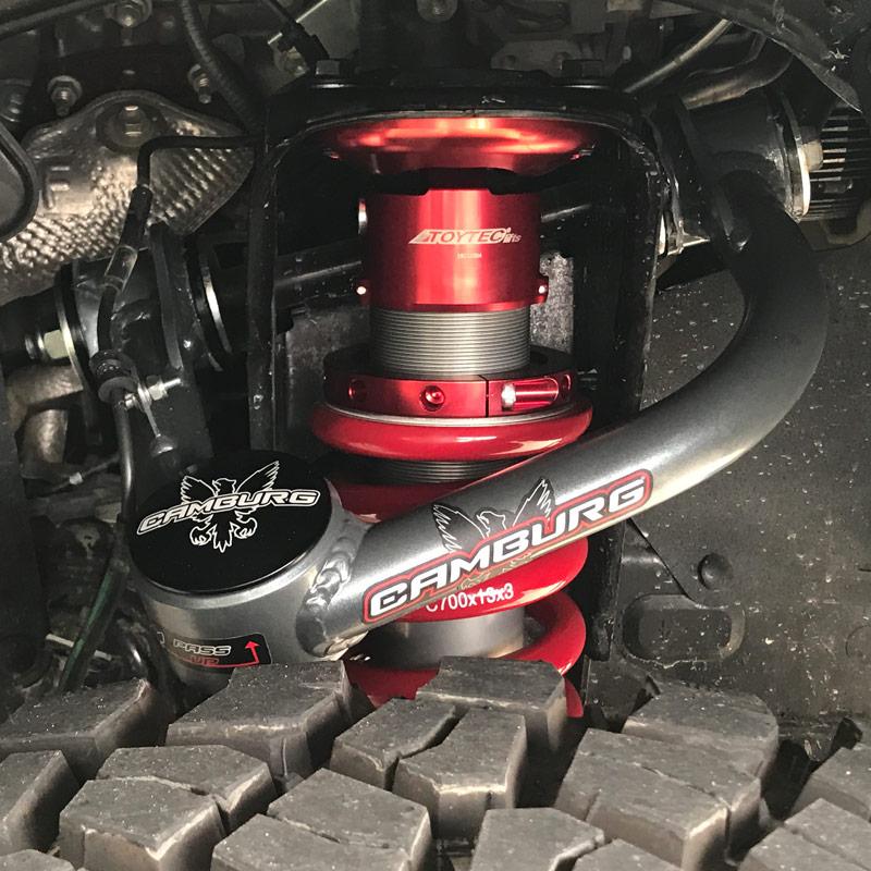 '03-09 Lexus GX470 1.25" Uniball Upper Control Arms Lexus GX470 1.25" Close-up Display on Vehicle