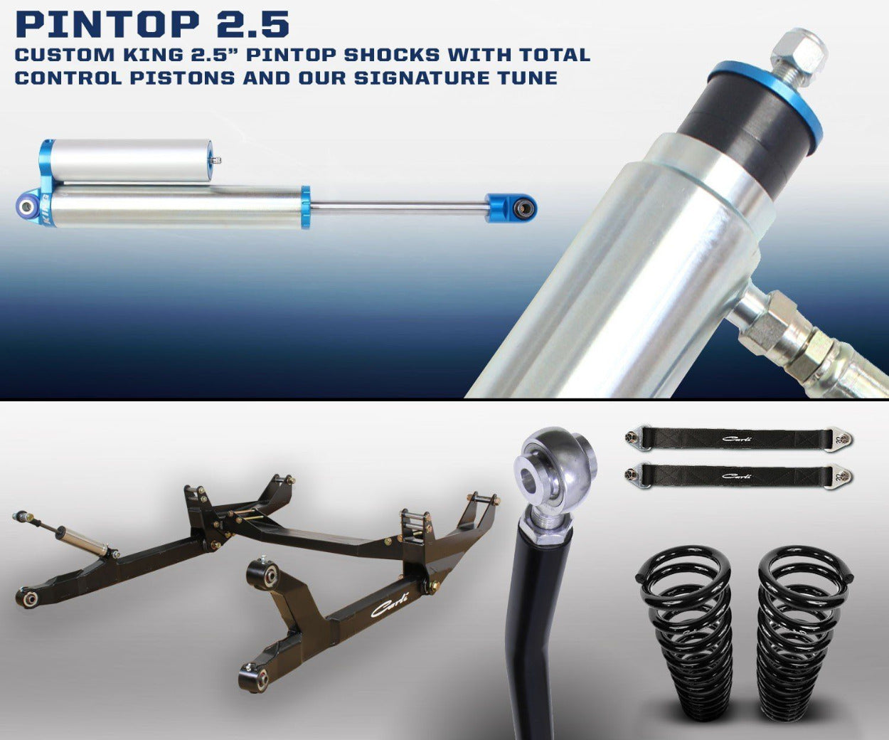 '03-09 Dodge Ram 2500/3500 2.5 Pintop System-6" Lift Display of Included Parts