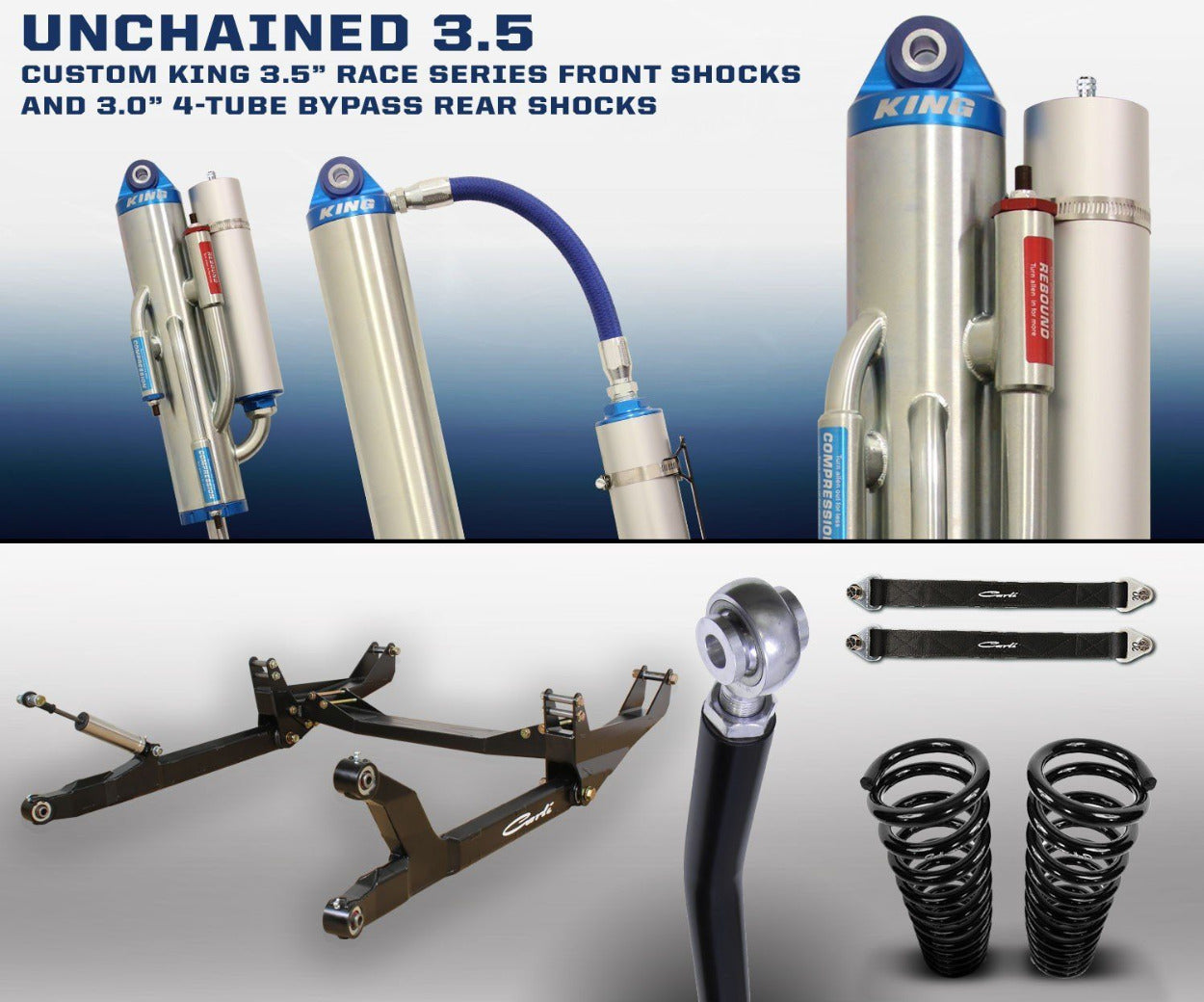 '03-13 Ram 2500/3500 3.5 Unchained System-6" Lift Display of Included Parts