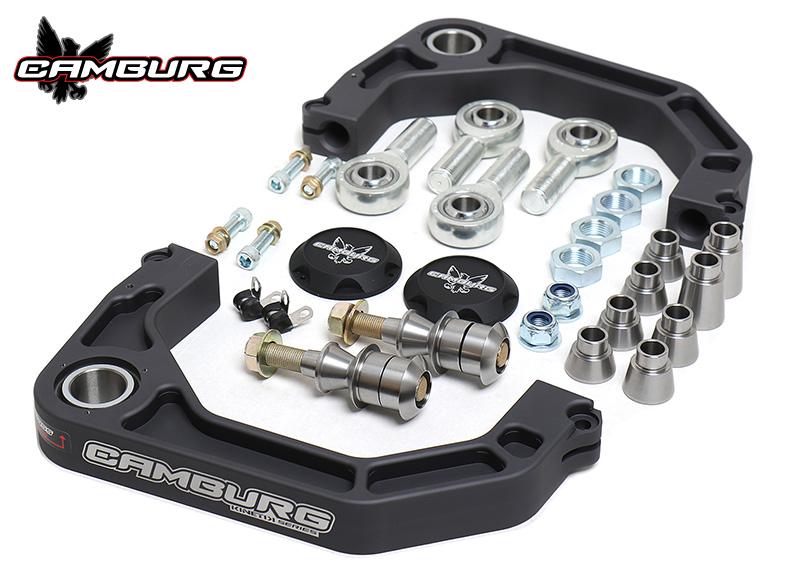 '03-24 Toyota 4Runner Camburg Kinetik Billet Upper Control Arms Display of Included Parts