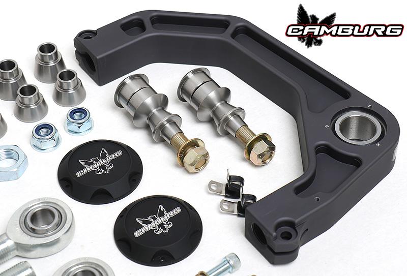 '03-24 Toyota 4Runner Camburg Kinetik Billet Upper Control Arms Display of Included Parts