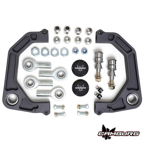 '03-24 Toyota 4Runner Camburg Kinetik Billet Upper Control Arms Display of Included Parts