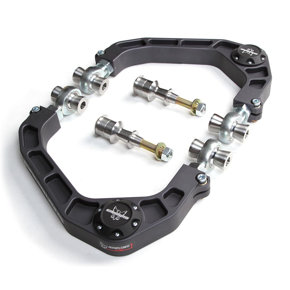 '04-20 Ford F150 Camburg Kinetik Billet Upper Control Arms Display of Included Parts