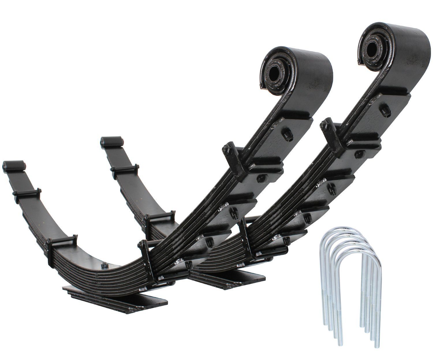 '05-16 Ford F250/350 Full Leaf Spring Kit Display of Included Parts
