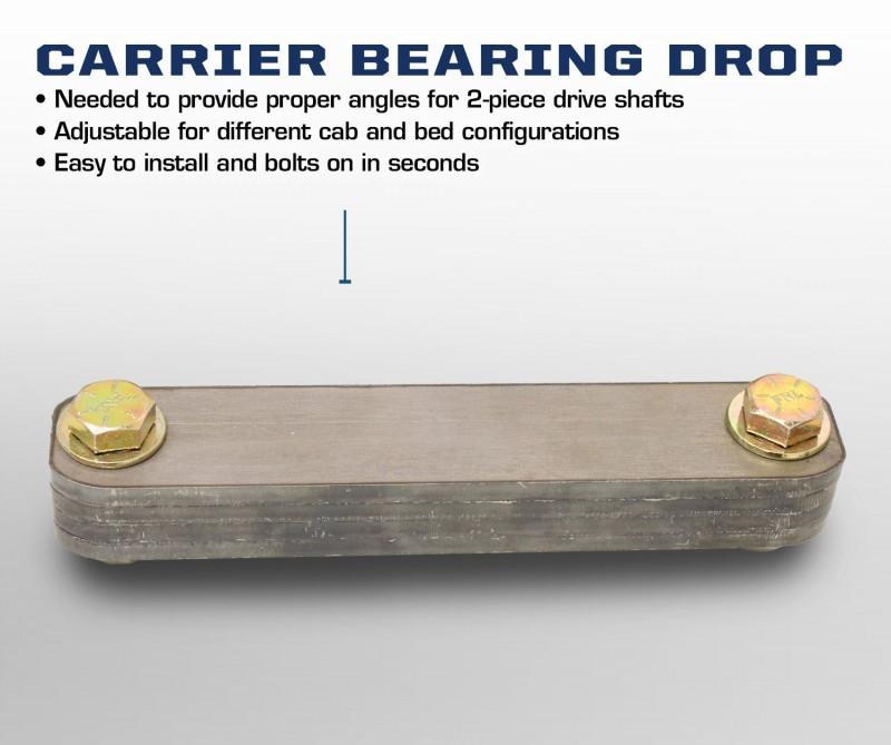 '05-24 Ford F250/350 Carrier Bearing Drop Kit Display and Benefits
