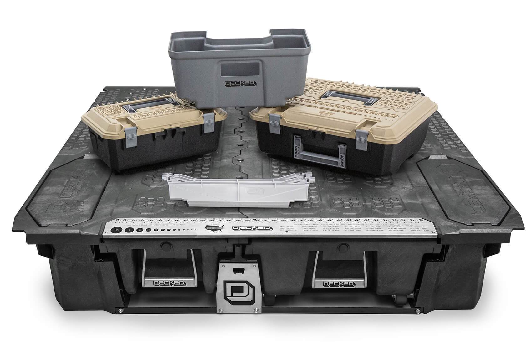 '05-18 Toyota Tacoma Truck Bed Storage System Display of Included Parts