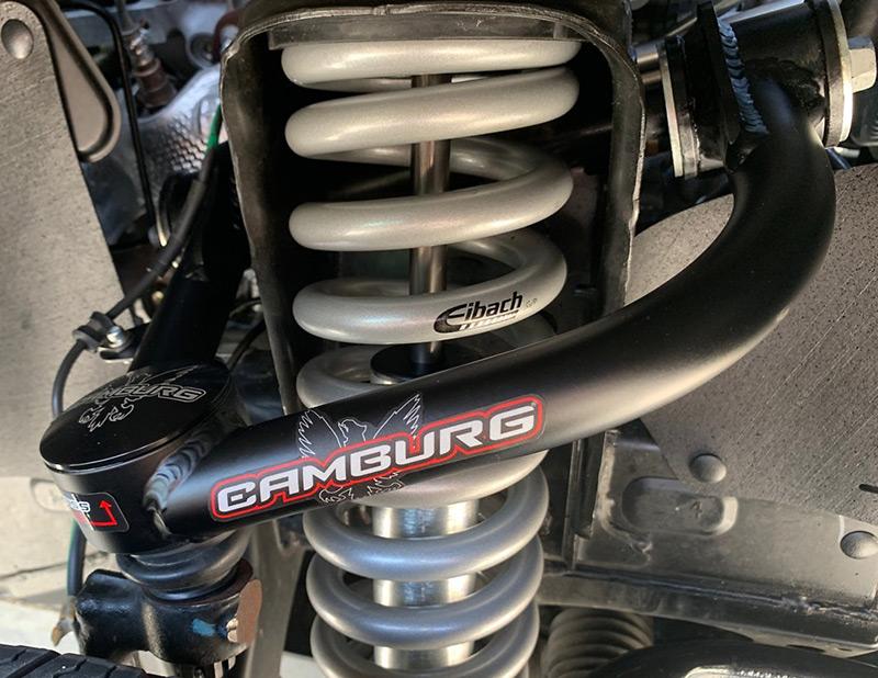 '07-14 Toyota FJ Cruiser Camburg X-Joint Upper Control Arms Close-up Display on Vehicle