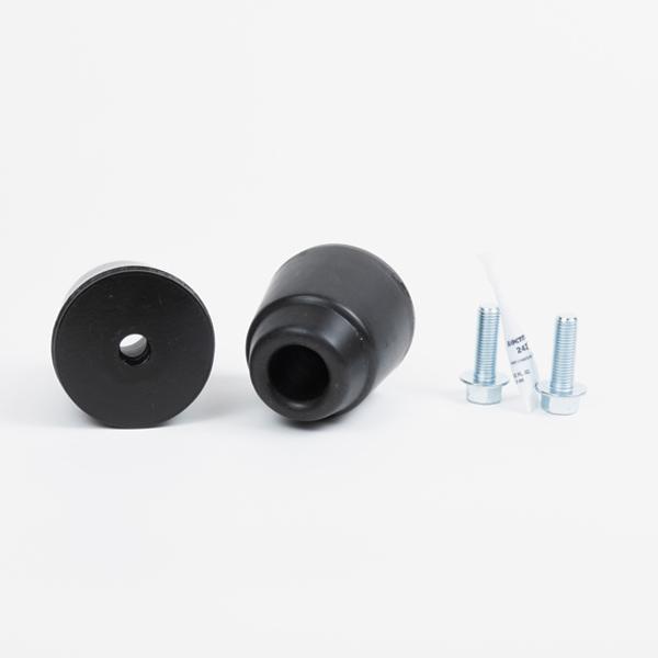 '07-14 Toyota FJ Cruiser DuroBumps Front & 4.25" Rear Bump Stop Kit Display of Included Parts