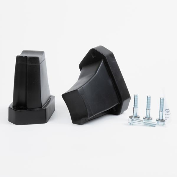 '07-14 Toyota FJ Cruiser DuroBumps Front & 4.25" Rear Bump Stop Kit Display of Included Parts