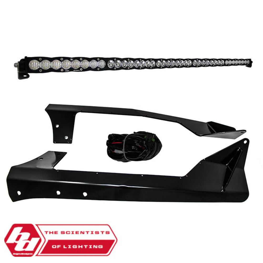 '07-17 Jeep JK 50" S8 Mounting Kit w/Lighting Baja Designs Display of Included Parts