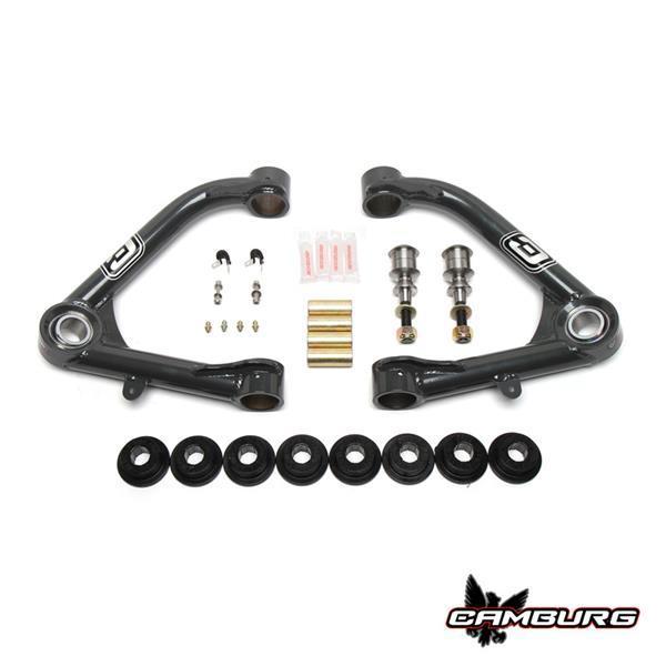 '07-18 Chevy/GMC 1500 Camburg 1.25" Uniball Upper Control Arms Display of Included Parts