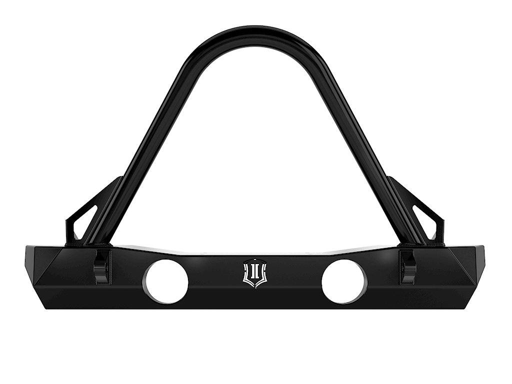 07-18 Jeep JK Pro Series Front Bumper w/ Stinger & Tabs Impact Series Off-Road Armor (front view)