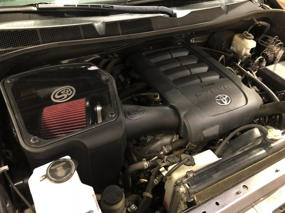 '07-20 Toyota Tundra 5.7L Cold Air Intake Cotton Cleanable S&B Filters display