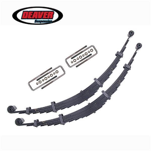 '07-20 Toyota Tundra Deaver 2" Lift Rear Leaf Spring Kit Display of Included Parts