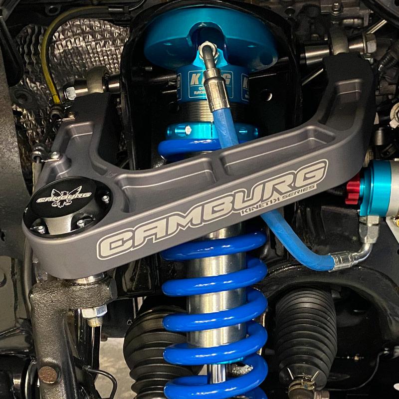'07-21 Toyota Tundra Camburg Kinetik Billet Upper Control Arms Display on Vehicle