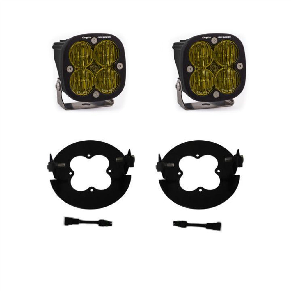 '07-21 Toyota Tundra SAE Fog Light Kit Baja Designs amber Display of Included Parts