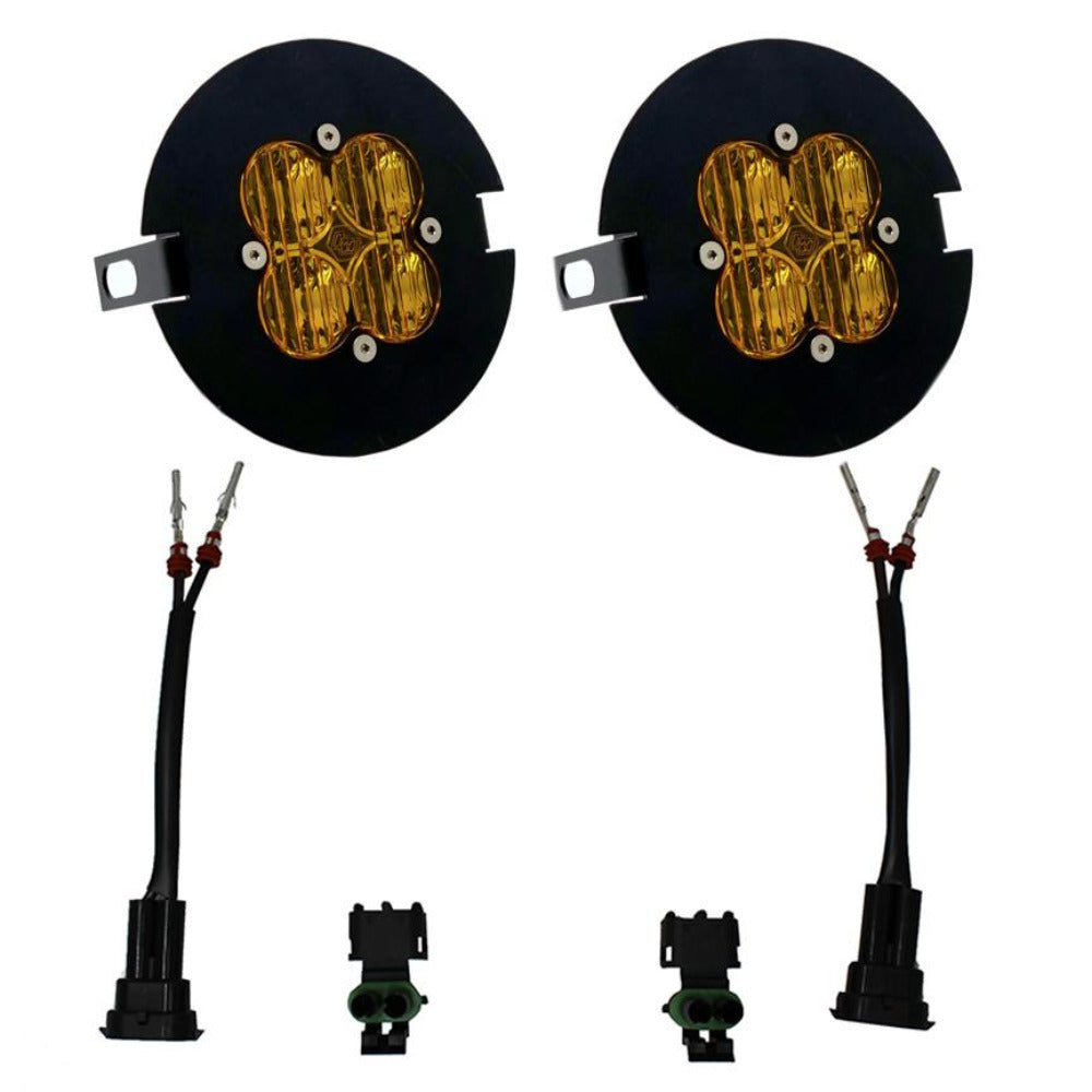'07-21 Toyota Tundra SAE Fog Light Kit Baja Designs parts amber Display of Included Parts