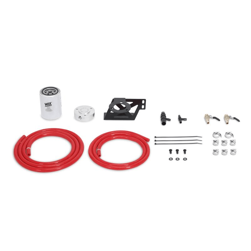 08-10 Ford 6.4L Powerstroke Coolant Filter Kit Performance Products Mishimoto Red parts