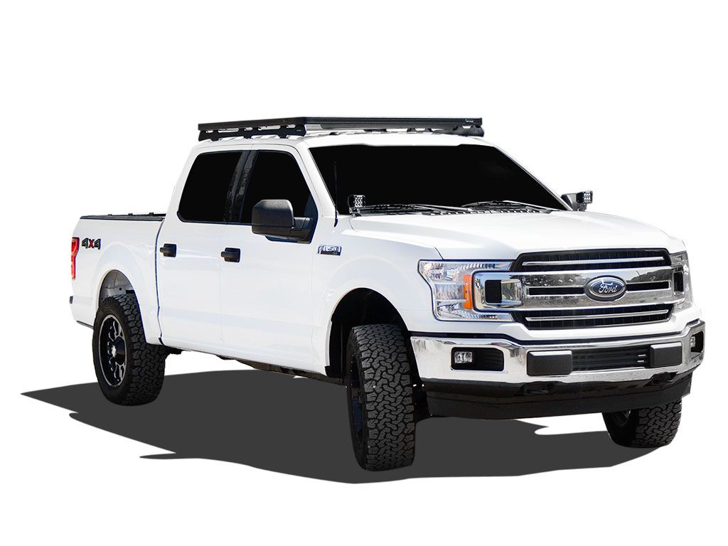 '09-20 Ford F150 Super Crew Slimline II Low Profile Roof Rack Kit Display on vehicle