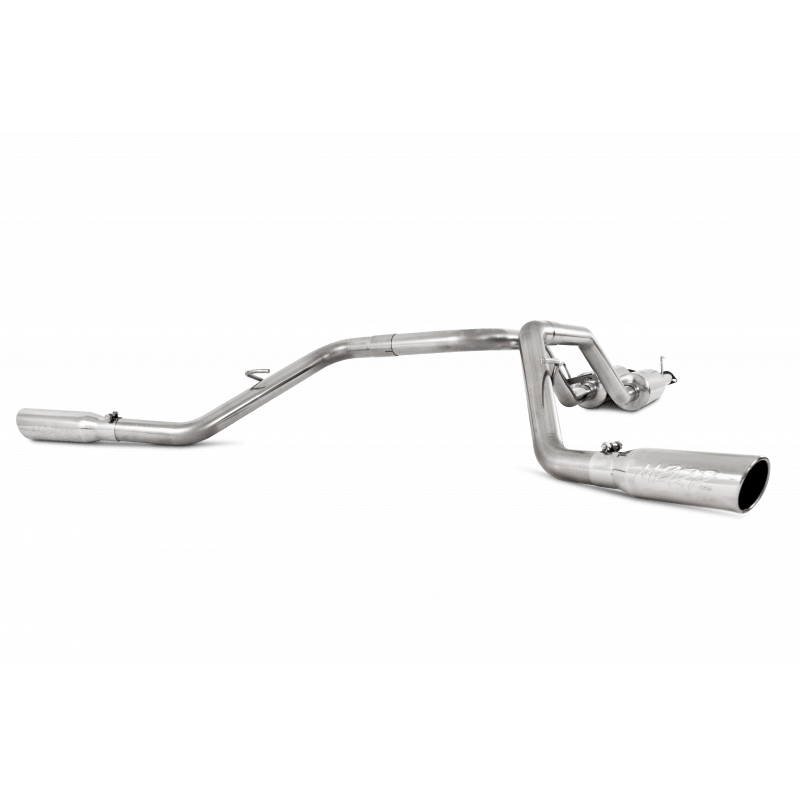 '09-21 Toyota Tundra 2 1/2" Cat Back Dual Side Exit Exhaust MBRP display