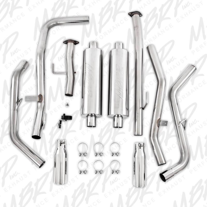 '09-21 Toyota Tundra 2 1/2" Cat Back Dual Side Exit Exhaust MBRP parts