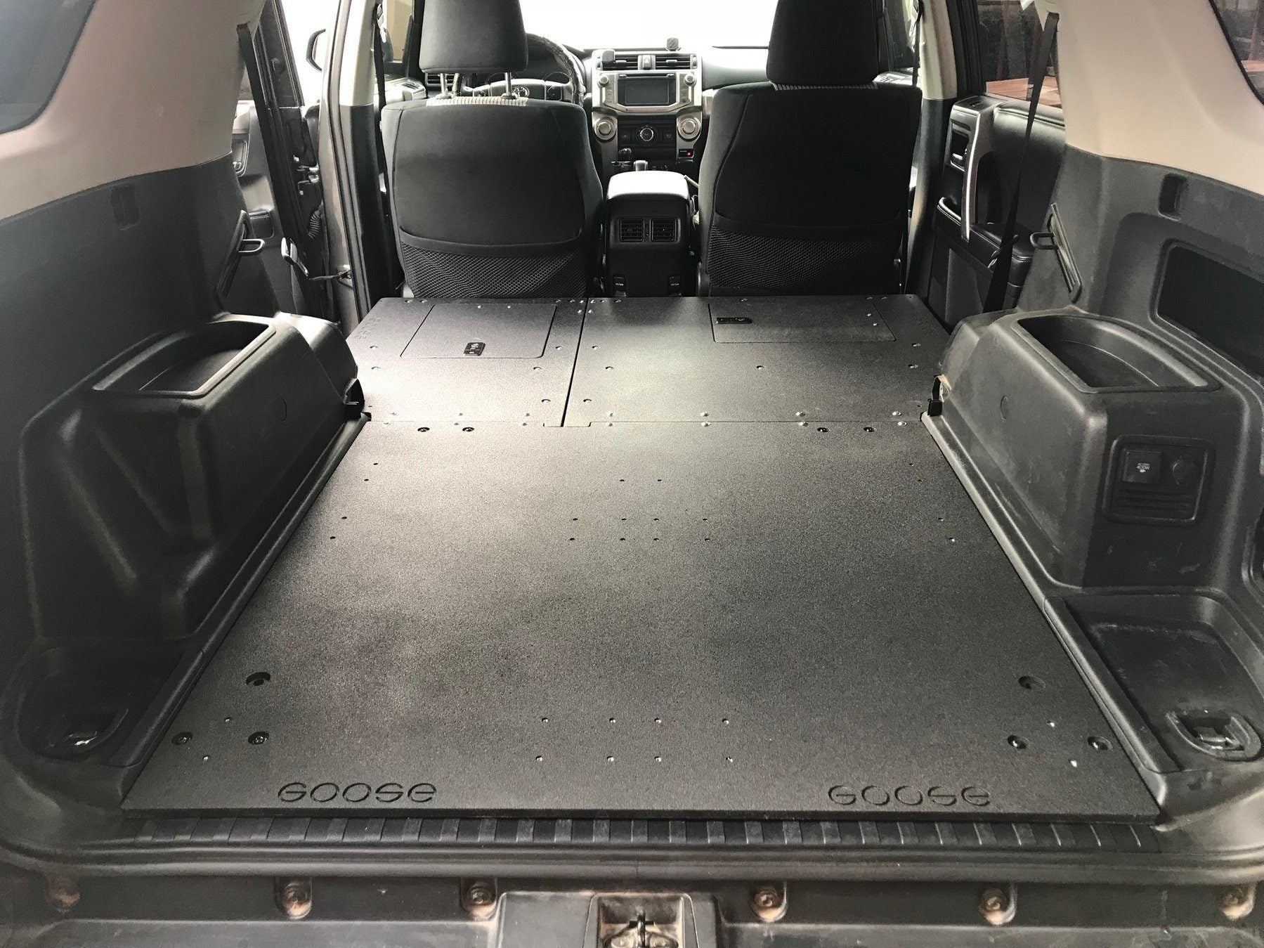 10-23 (5th Gen) Toyota 4Runner Drawer Based Sleeping Platforms Display in vehicle