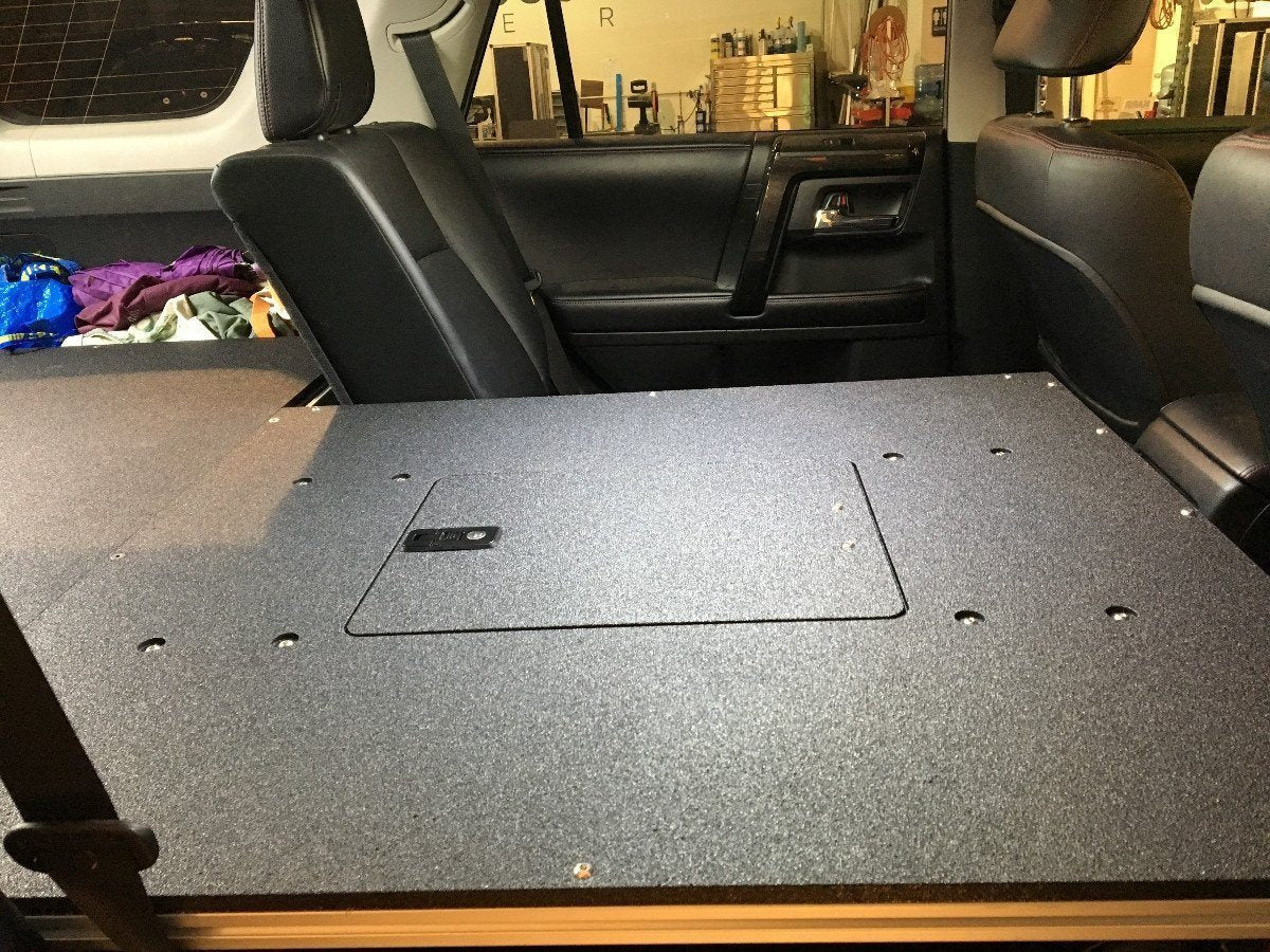 10-23 (5th Gen) Toyota 4Runner Drawer Based Sleeping Platforms Display in Vehicle