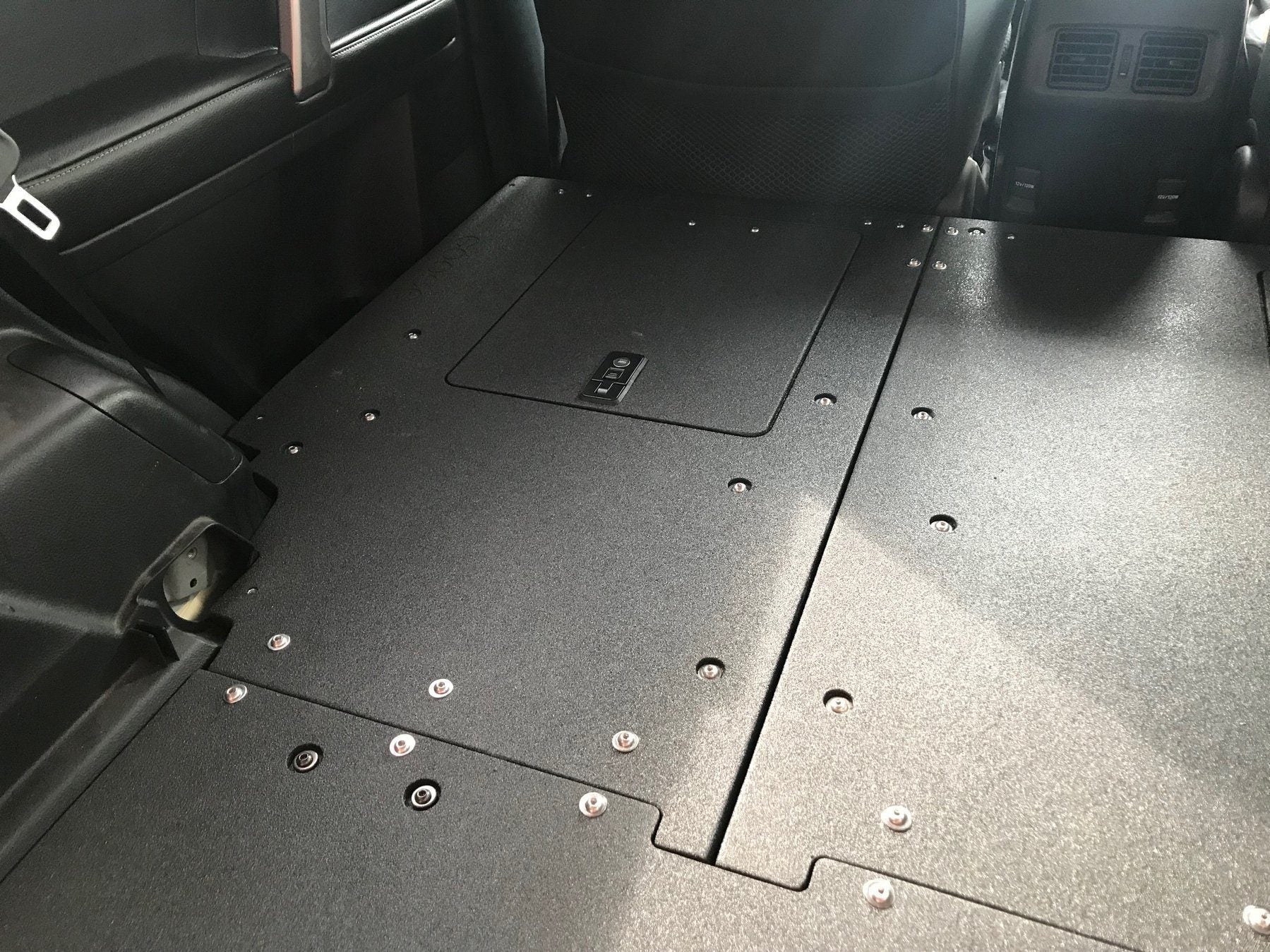 10-23 (5th Gen) Toyota 4Runner Drawer Based Sleeping Platforms Close-up Display in Vehicle