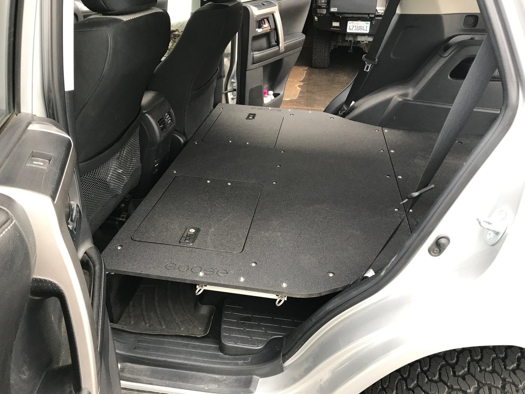 10-23 (5th Gen) Toyota 4Runner Drawer Based Sleeping Platforms Display in Vehicle