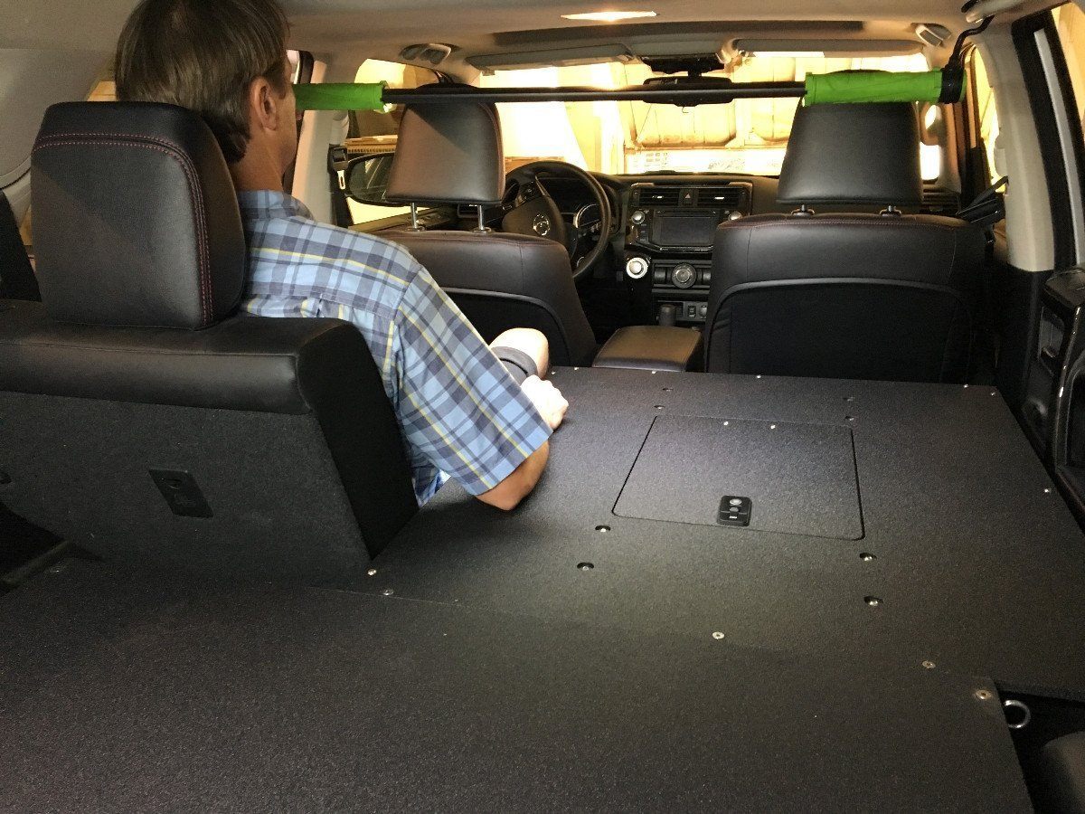 10-23 (5th Gen) Toyota 4Runner Drawer Based Sleeping Platforms Display in Vehicle