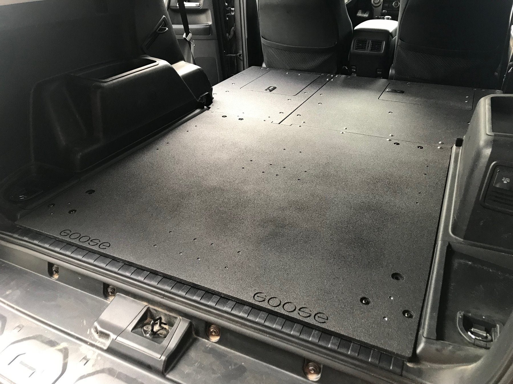 10-23 (5th Gen) Toyota 4Runner Drawer Based Sleeping Platforms Display in vehicle