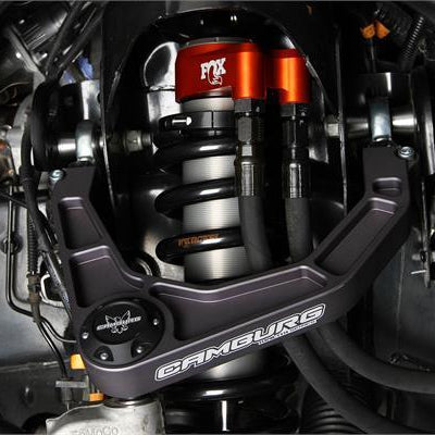 '17-24 Ford Raptor Camburg Kinetik Billet Upper Control Arms Close-up Display on Vehicle