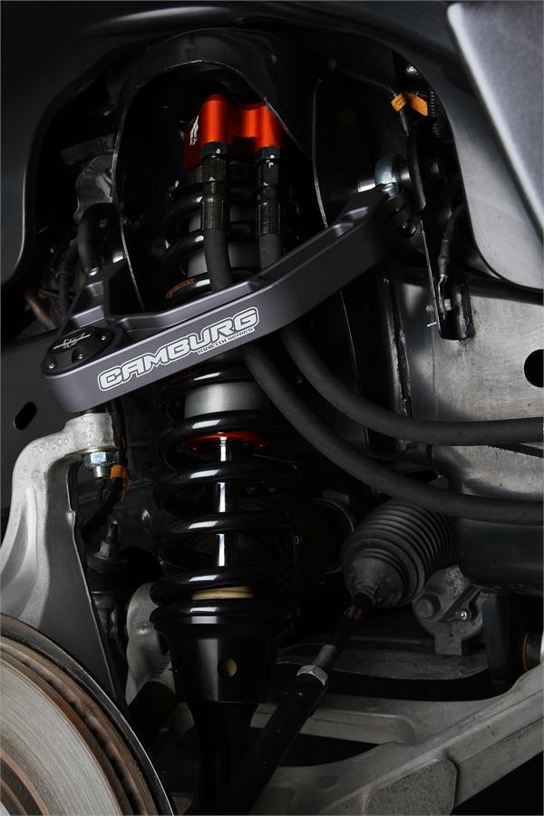 '17-24 Ford Raptor Camburg Kinetik Billet Upper Control Arms Close-up Display on Vehicle