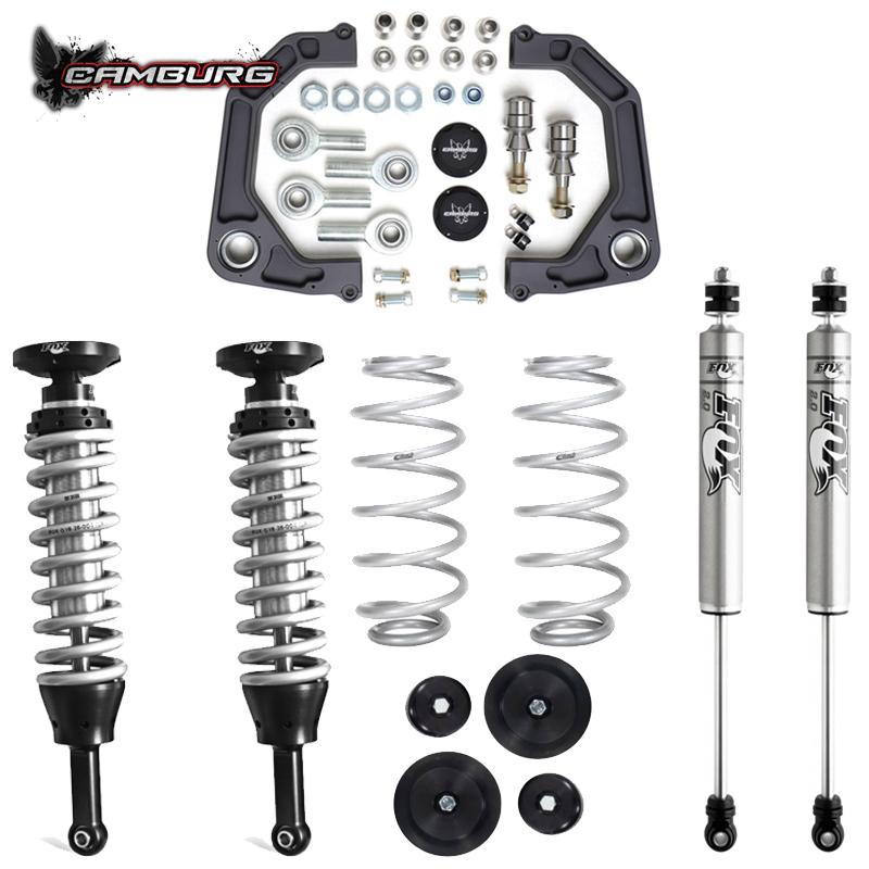 03-09 Lexus GX470 Camburg Fox 2.5 Performance Kit Display of Included parts