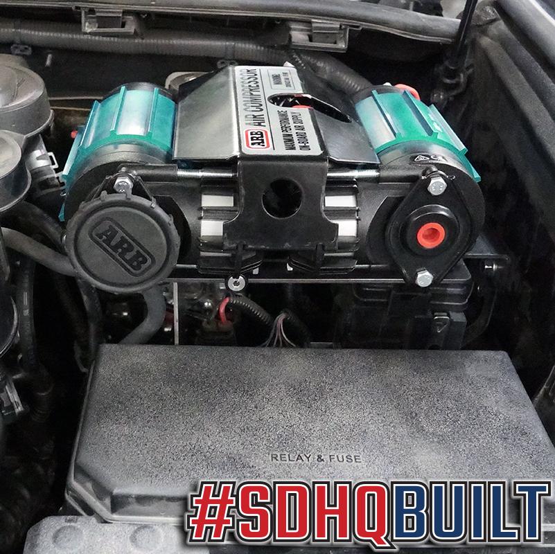 '10-23 Lexus GX460 SDHQ Built ARB Air Compressor Mount Compressor Mount SDHQ Off Road display