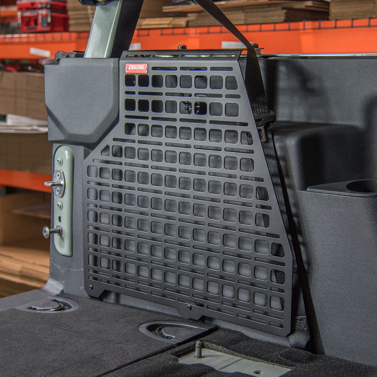 '21-24 Ford Bronco 2-Door Builtright Industries Molle Compatiable Cargo Panel-Driver Side Display in Vehicle