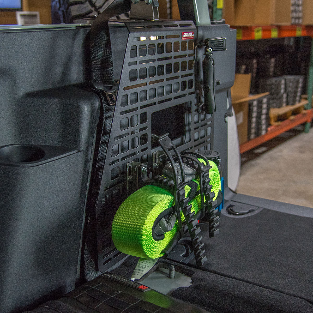 '21-24 Ford Bronco 2-Door Builtright Industries Molle Compatiable Cargo Panel-Passenger Side Display in Vehicle