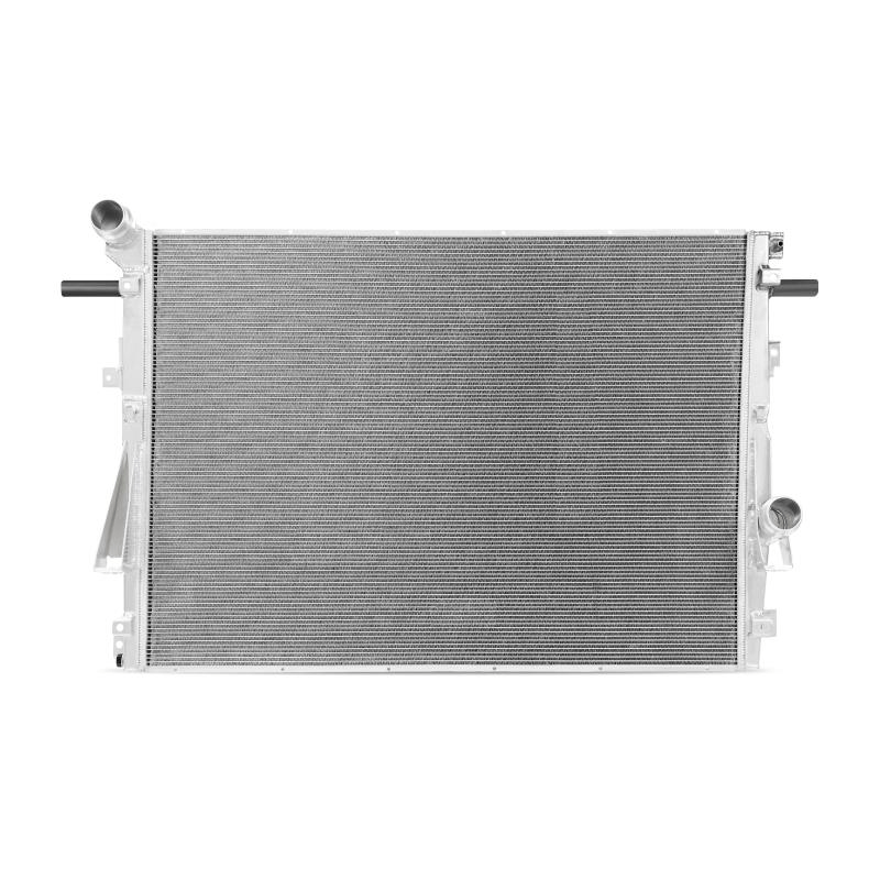 11-16 Ford 6.7L Powerstroke Aluminum Primary Radiator Performance Products Mishimoto (back view)